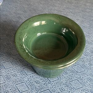 Green Ceramic Shrimp Cocktail Server